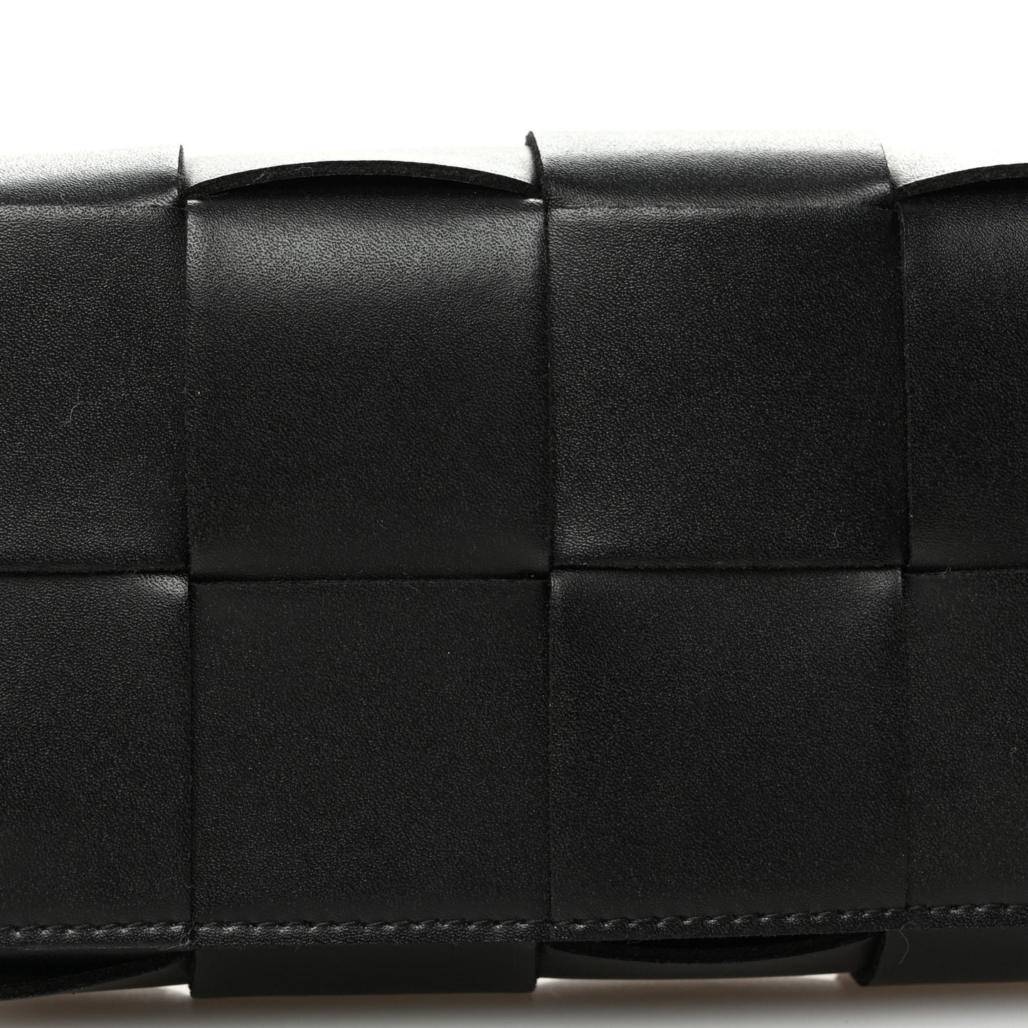 Nappa Maxi Intreccio The Belt Cassette Bag Black