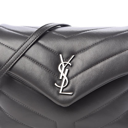 Saint Laurent Calfskin Y Quilted Monogram Toy Loulou Crossbody Bag Earth 9 of 9