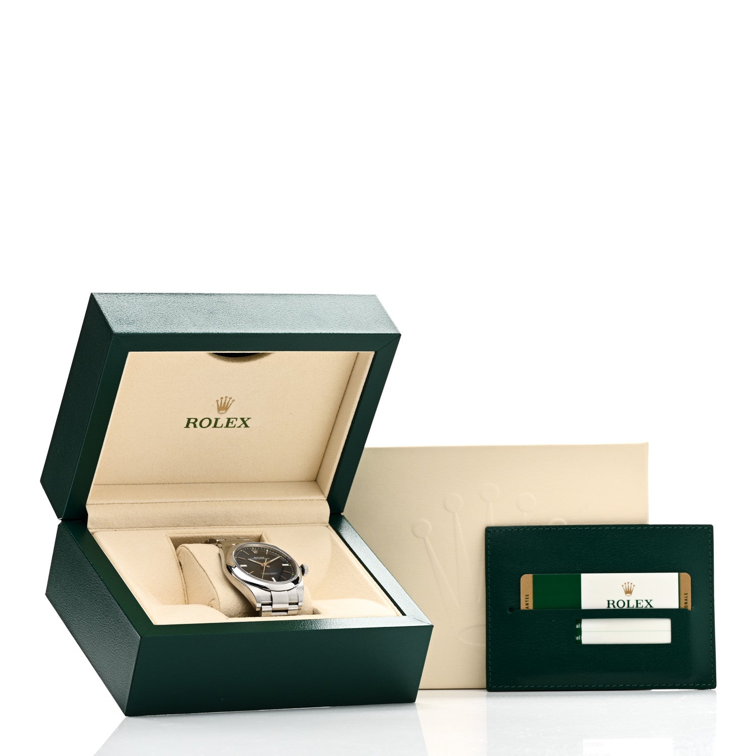 Rolex Stainless Steel 39mm Oyster Perpetual Watch Blue 114300 5 of 5