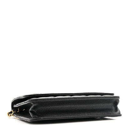 Chanel Caviar Quilted Wallet On Chain WOC Black 4 of 13