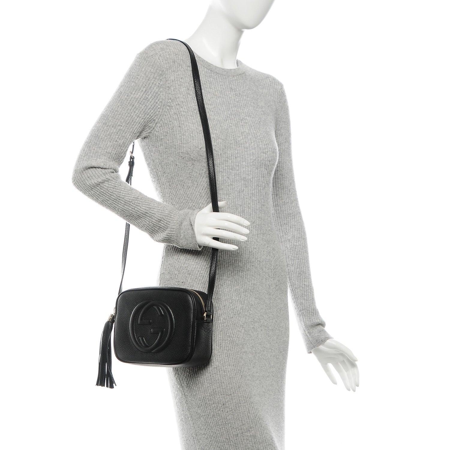 Gucci Pebbled Calfskin Small Soho Disco Bag Black 2 of 7
