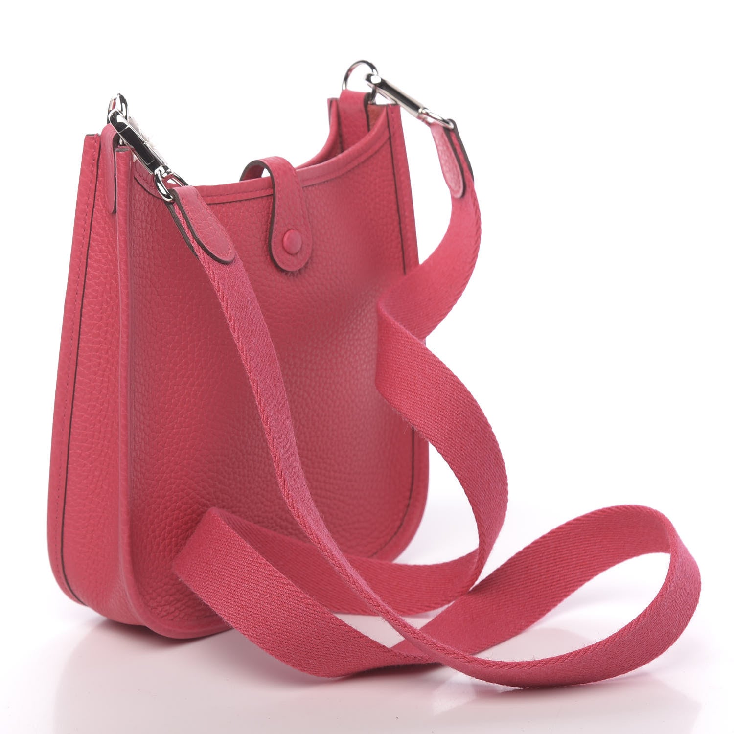 Hermes Taurillon Clemence Evelyne TPM Rose Extreme 2 of 10