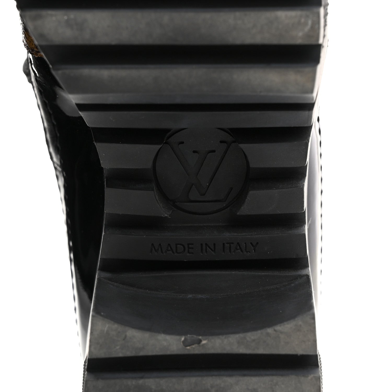 Louis Vuitton Suede Calfskin Crocodile Embossed Patent Monogram Laureate Platform Desert Boots 35 Black 8 of 8