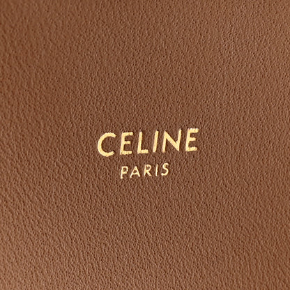 Celine Textile Natural Calfskin Teen Triomphe White Tan 6 of 11