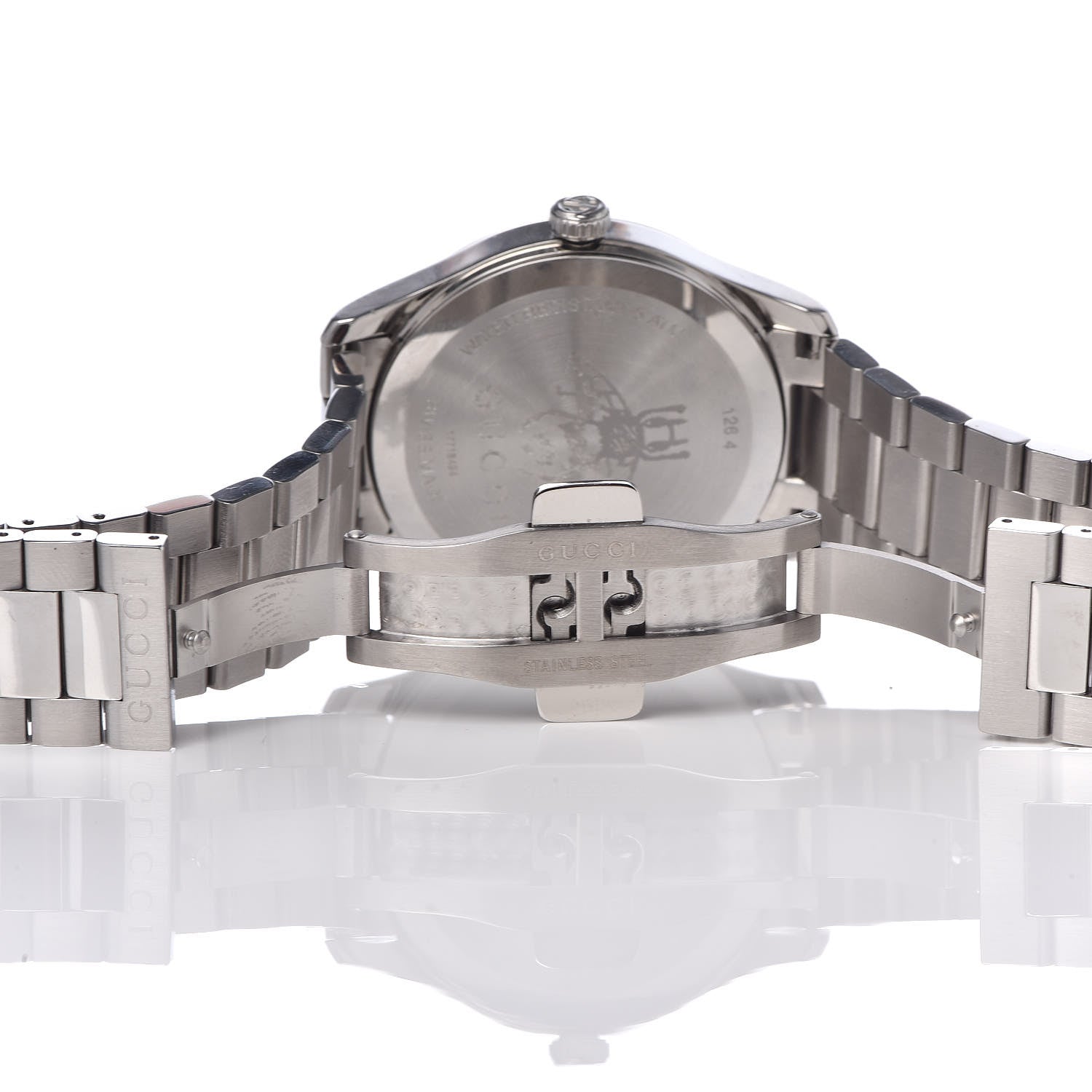 Gucci Stainless Steel 38mm G-Timeless Charm Quartz Watch Black 6 of 6