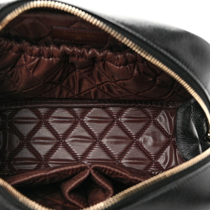 Chanel Caviar Quilted Curvy Pouch Cosmetic Case Black 5 of 9