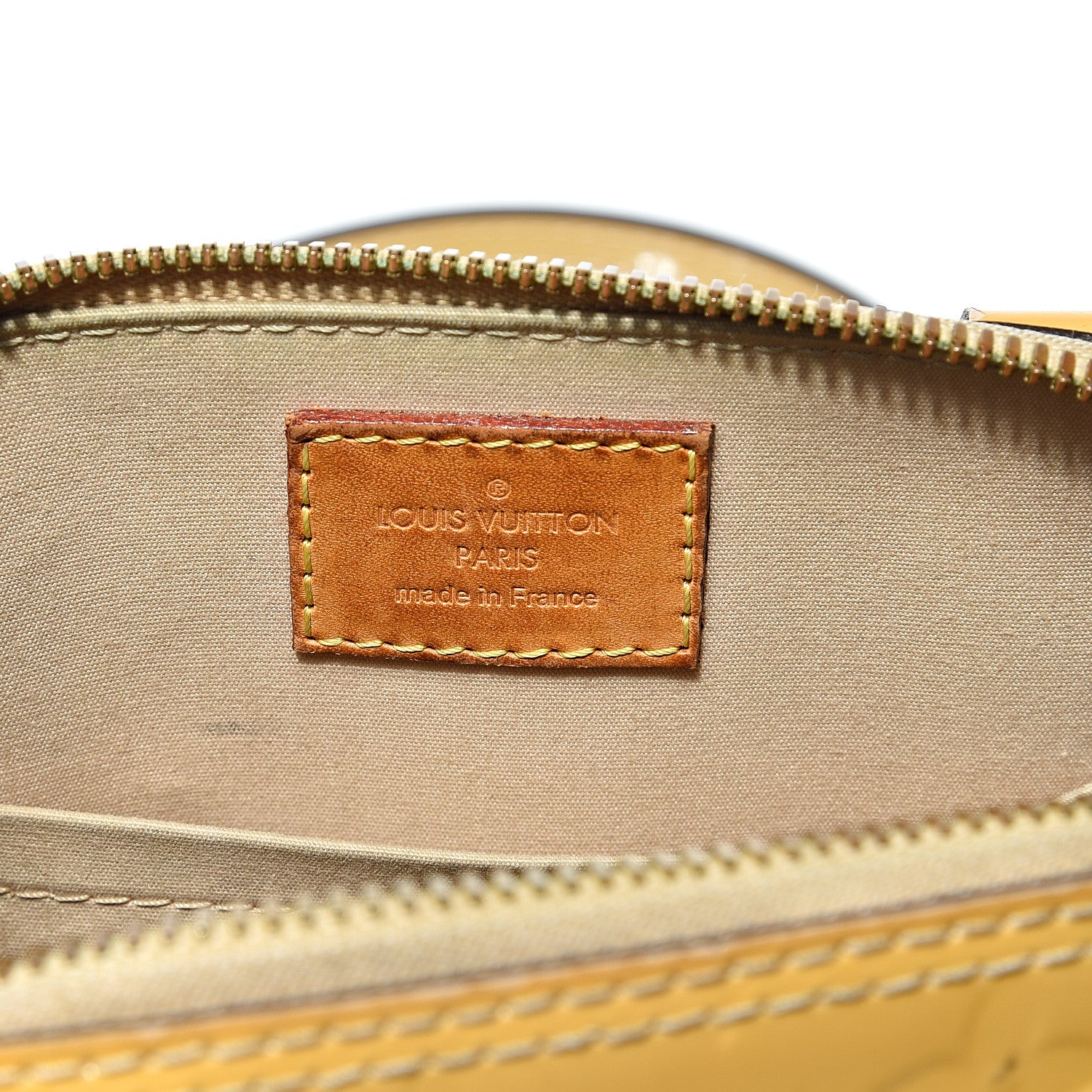 Louis Vuitton Vernis Alma BB Citrine 5 of 12