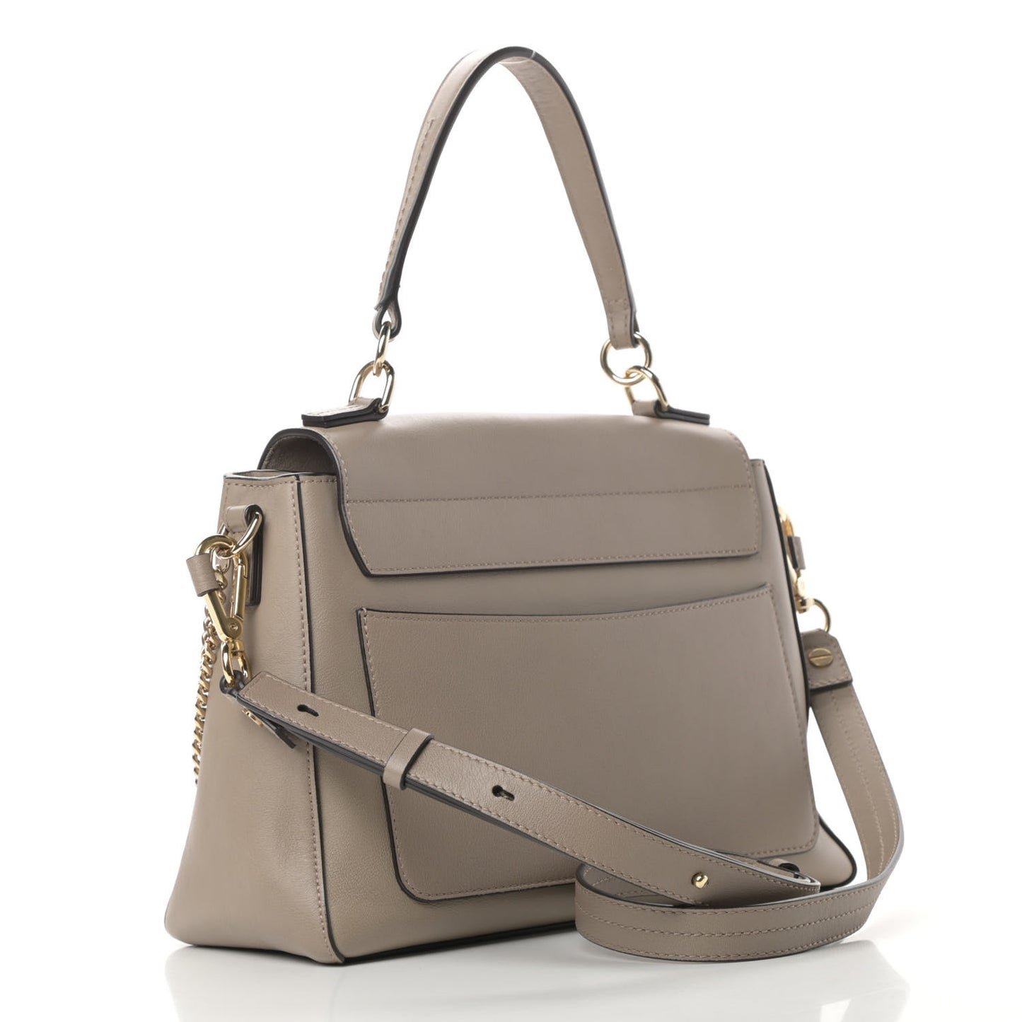 Calfskin Small Faye Day Shoulder Bag Motty Grey