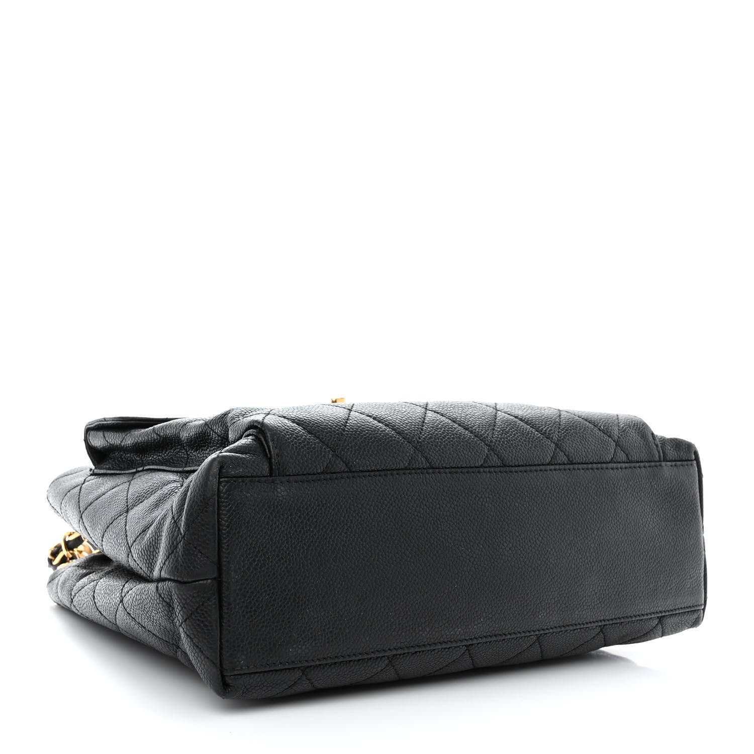 Chanel Caviar Quilted Pocket Shopping Tote Black 6 of 15