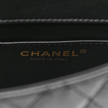 Chanel Patent Calfskin Quilted Mini Square Flap Black 5 of 11