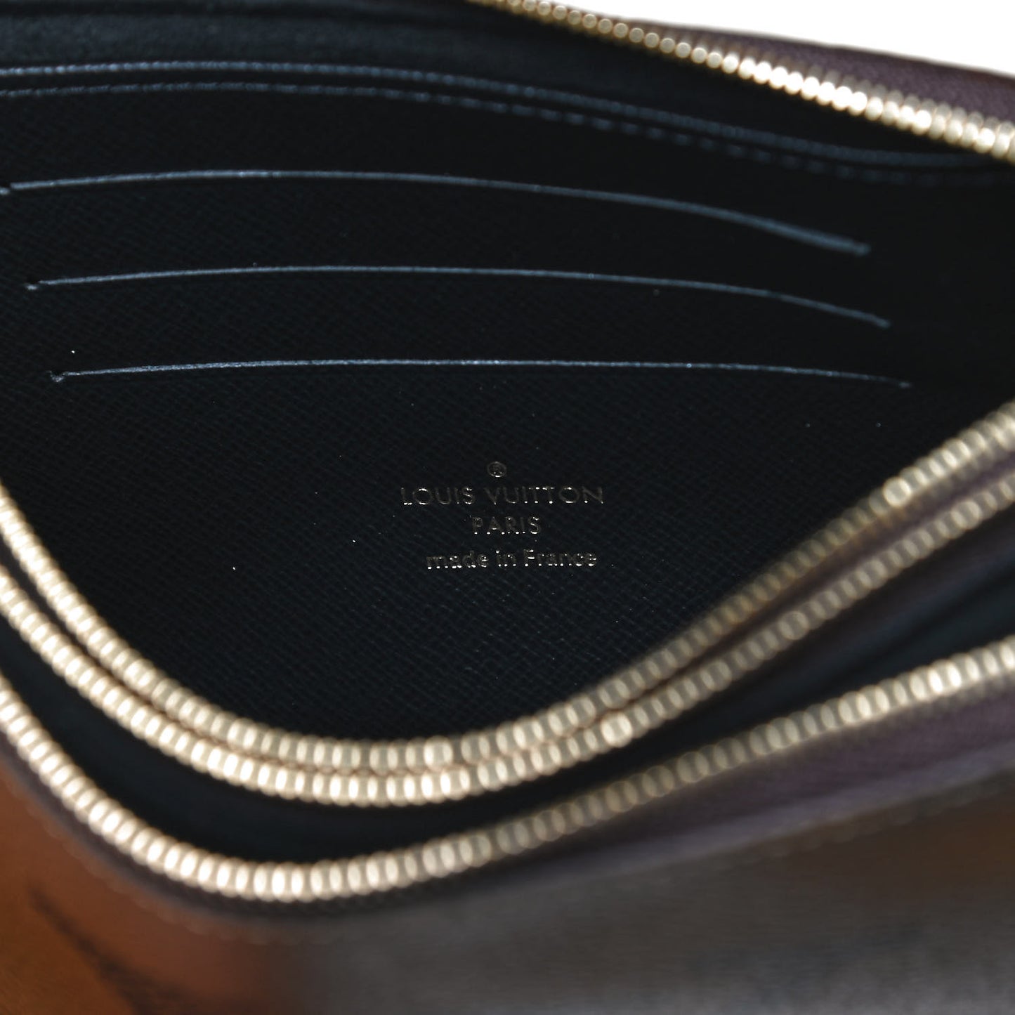 Reverse Monogram Giant Double Zip Pochette