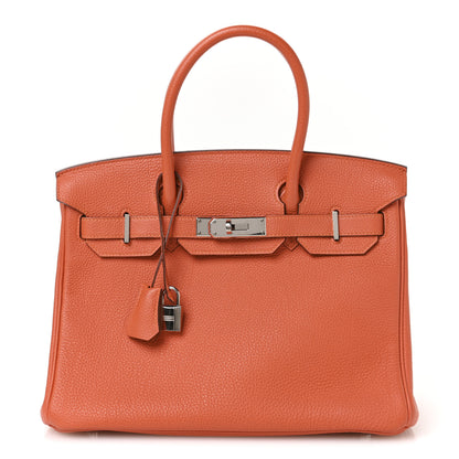 Hermes Togo BIRKIN 30 Orange 1 of 10
