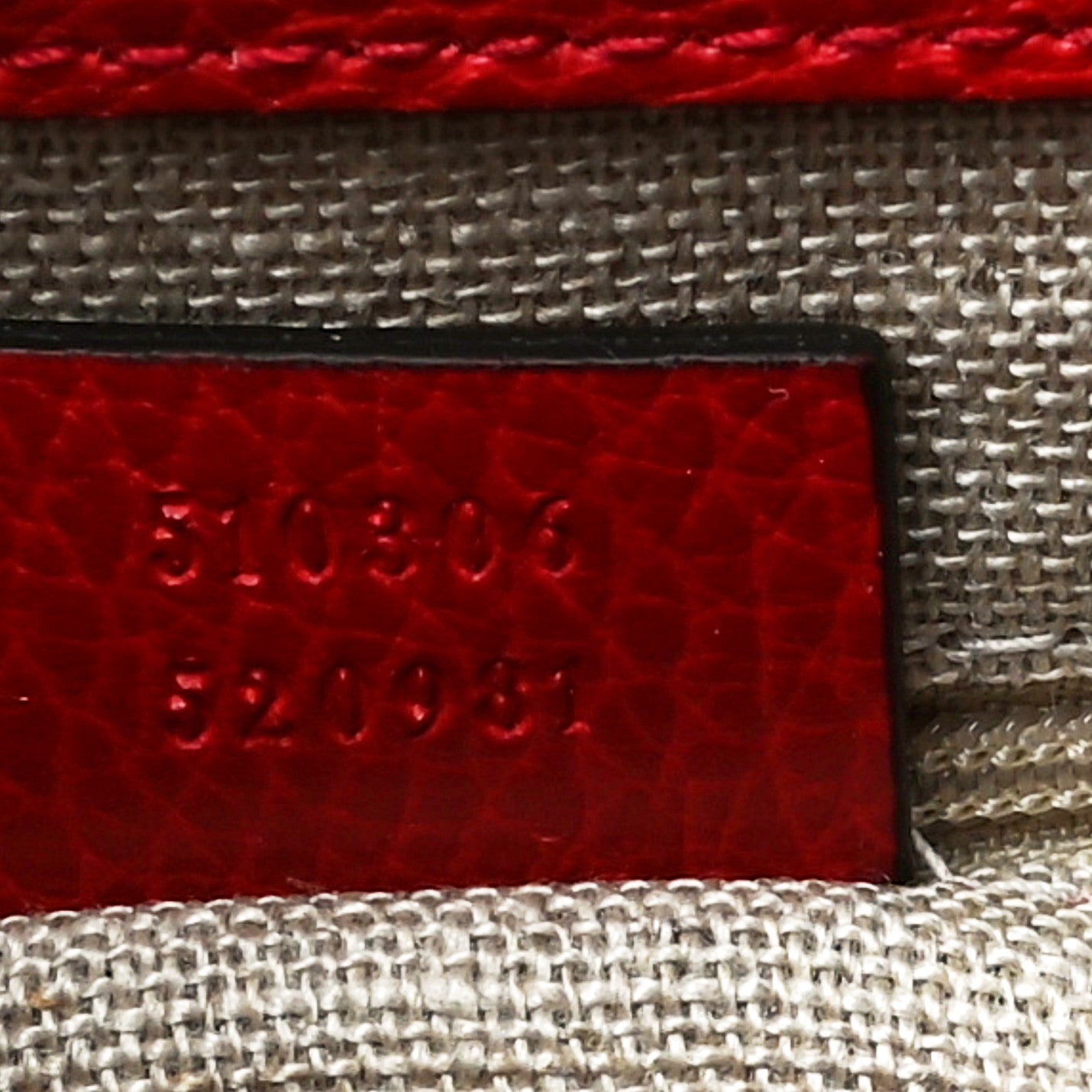 Gucci Dollar Calfskin Medium Interlocking G Top Handle Shoulder Bag Red 7 of 18