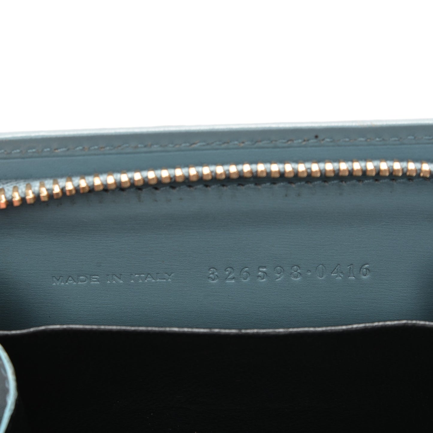 Calfskin Small Coin Purse Blue Glacier