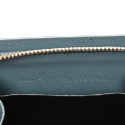 Saint Laurent Calfskin Small Coin Purse Blue Glacier 6 of 8