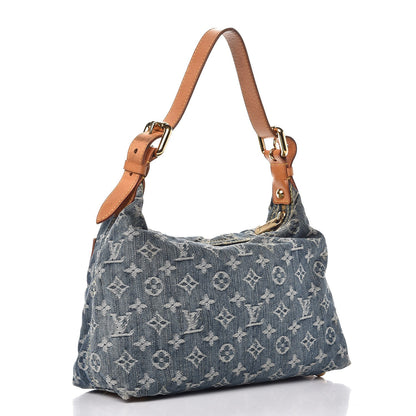 Louis Vuitton Monogram Denim Baggy PM Blue 4 of 14