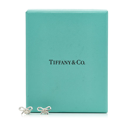 Tiffany Sterling Silver Bow Earrings 5 of 5