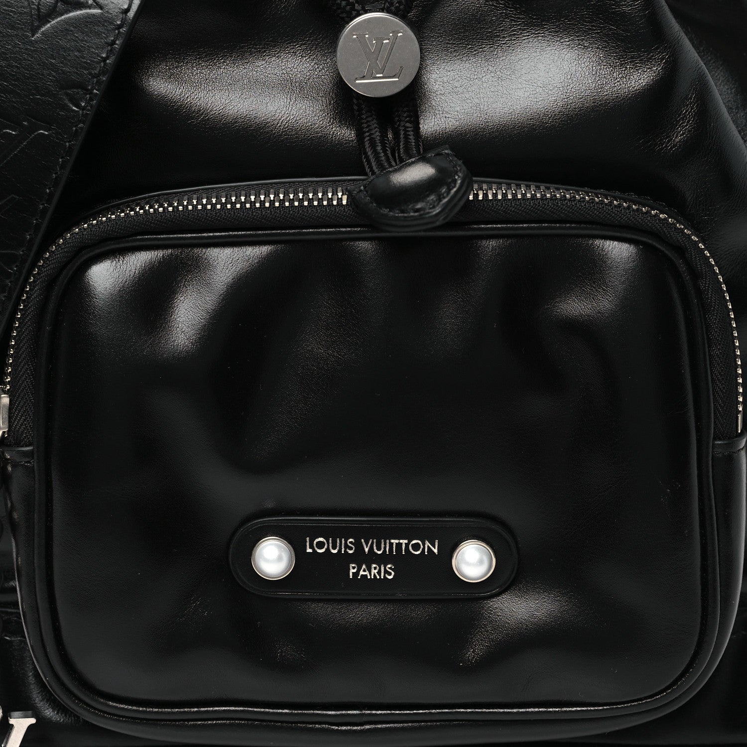 Louis Vuitton LV Night Calfskin Noe Cargo Black 7 of 9