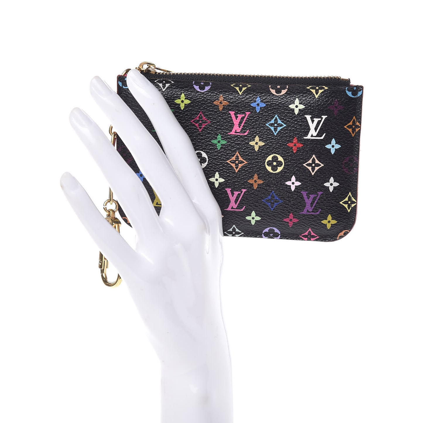 Monogram Multicolor Key Pouch Black Grenade