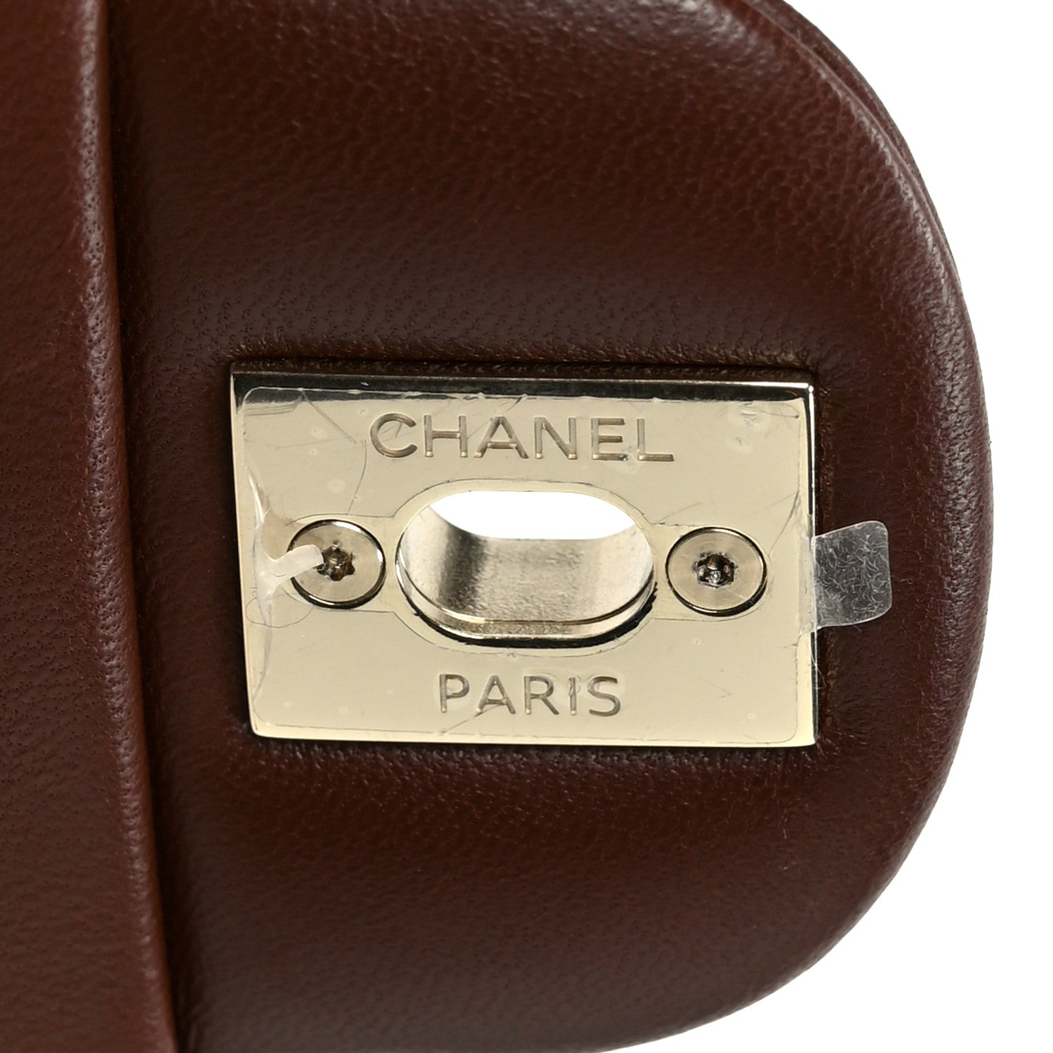 Chanel Lambskin Quilted Mini Top Handle Rectangular Flap Dark Brown 6 of 11