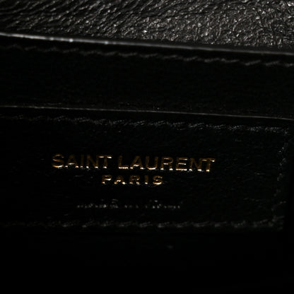 Saint Laurent Grain de Poudre Mini Classic Monogram Cassandra Top Handle Black 6 of 11