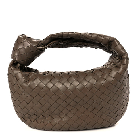 Nappa Intrecciato Teen Jodie Hobo Taupe Grey