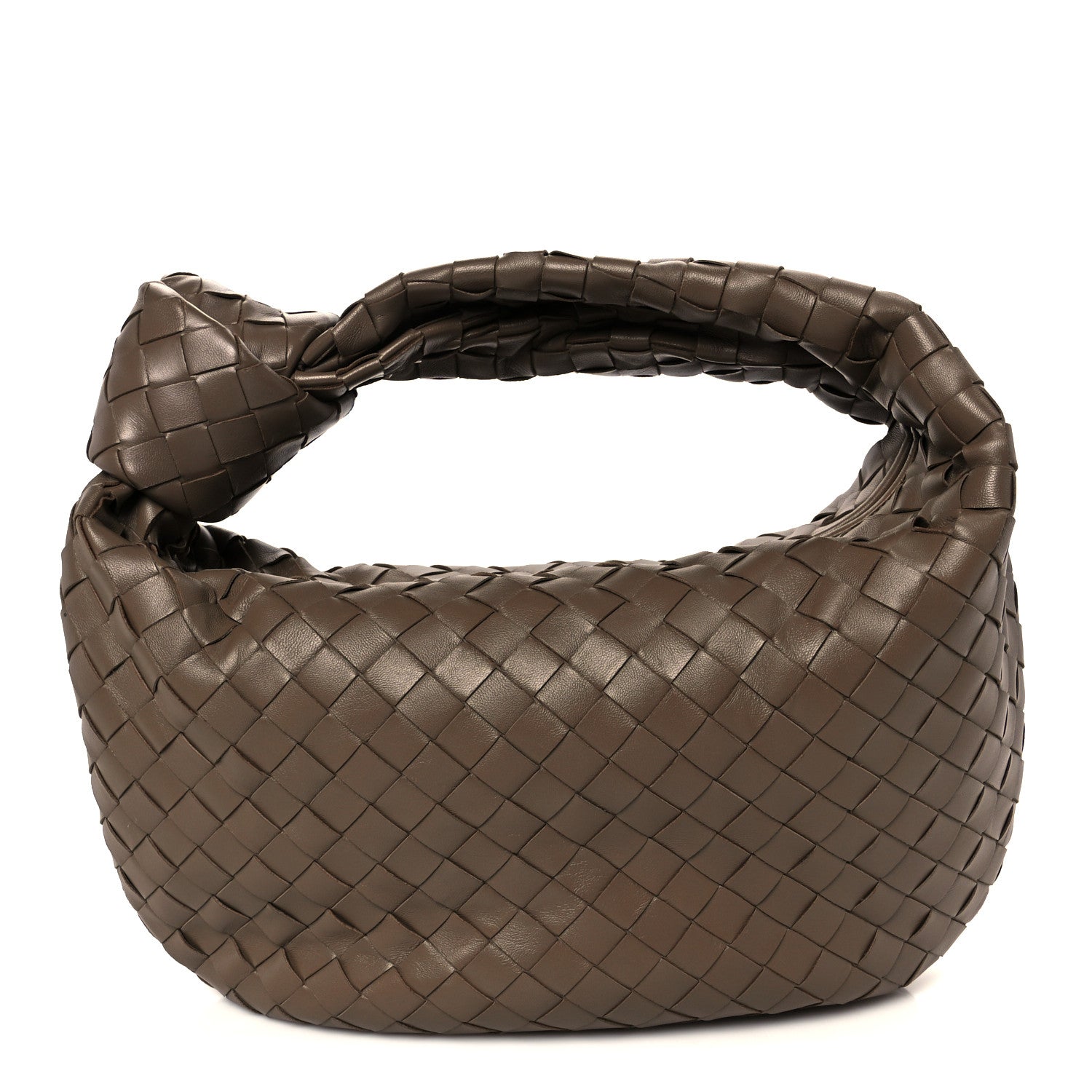 Bottega Veneta Nappa Intrecciato Teen Jodie Hobo Taupe Grey 1 of 11