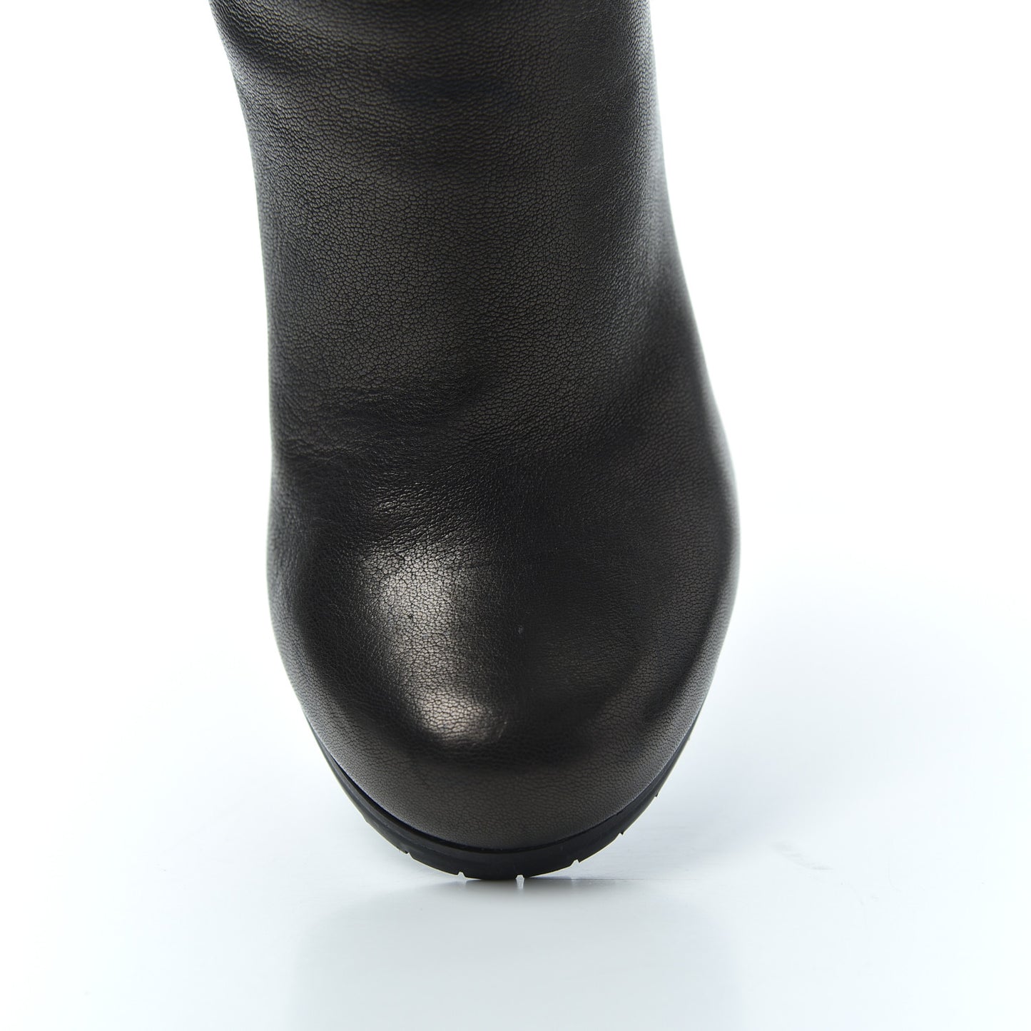 Calfskin Jinny 105 Thigh High Boots 35 Black