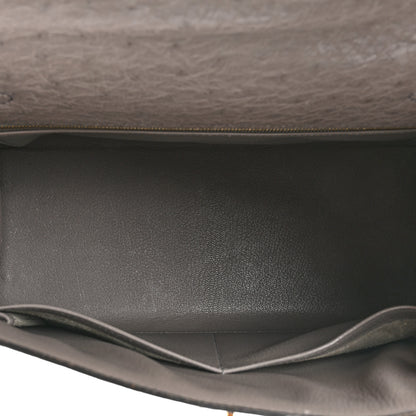 Hermes Ostrich Kelly Sellier 28 Mousse 5 of 18