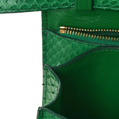 Celine Snakeskin Medium Classic Box Green 9 of 9