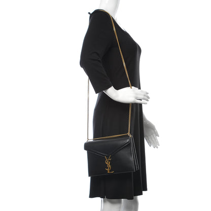 Saint Laurent Smooth Calfskin Monogram Cassandra Clasp Bag Black 2 of 8