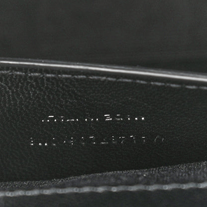 Saint Laurent Grain De Poudre Textured Mixed Matelasse Triquilt Medium Monogram Satchel Black 7 of 10
