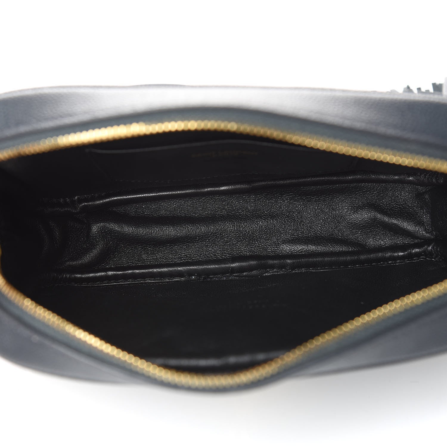 Saint Laurent Grain De Poudre Matelasse Monogram Mini Lou Camera Bag Dark Smog 5 of 11