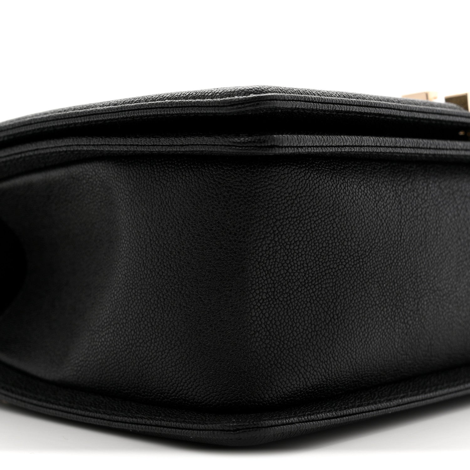 Chanel Caviar Chevron Quilted Medium Boy Flap Black 9 of 11