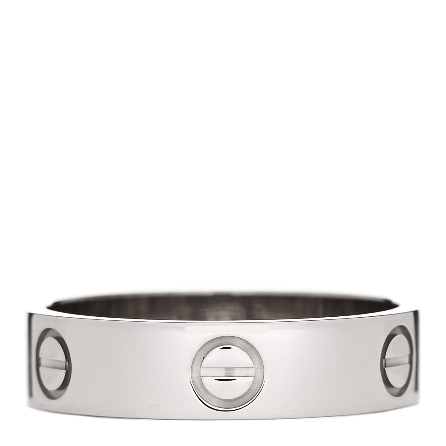 18K White Gold 5.5mm LOVE Ring 62 10