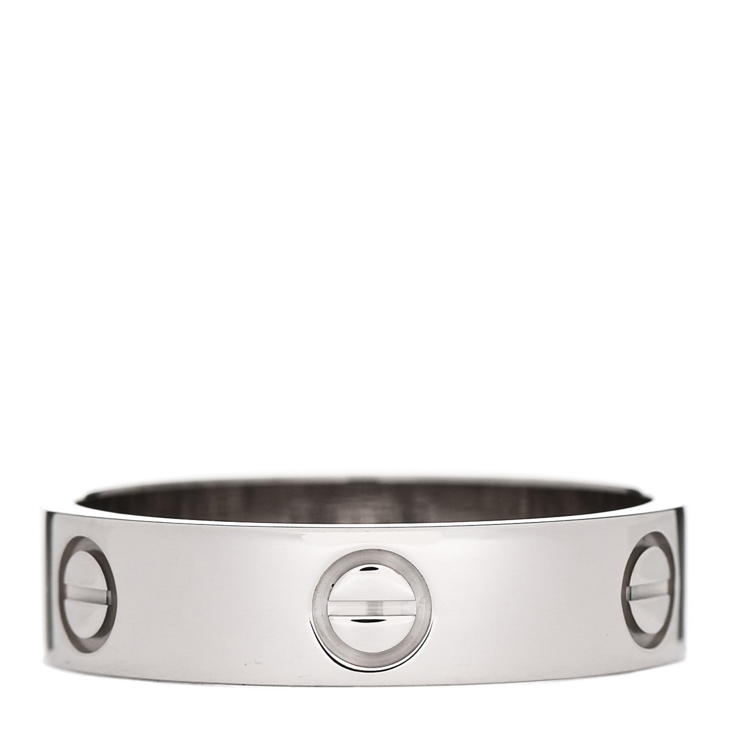 Cartier 18K White Gold 5.5mm LOVE Ring 62 10 2 of 3