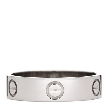 Cartier 18K White Gold 5.5mm LOVE Ring 62 10 2 of 3