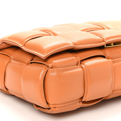 Bottega Veneta Lambskin Maxi Intreccio Padded Chain Cassette Crossbody Bag Clay 8 of 9