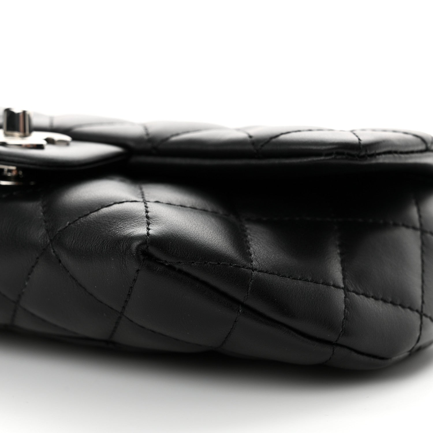 Chanel Calfskin Quilted CC Uniform Flap Belt Bag Black 10 of 12