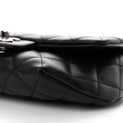 Chanel Calfskin Quilted CC Uniform Flap Belt Bag Black 10 of 12