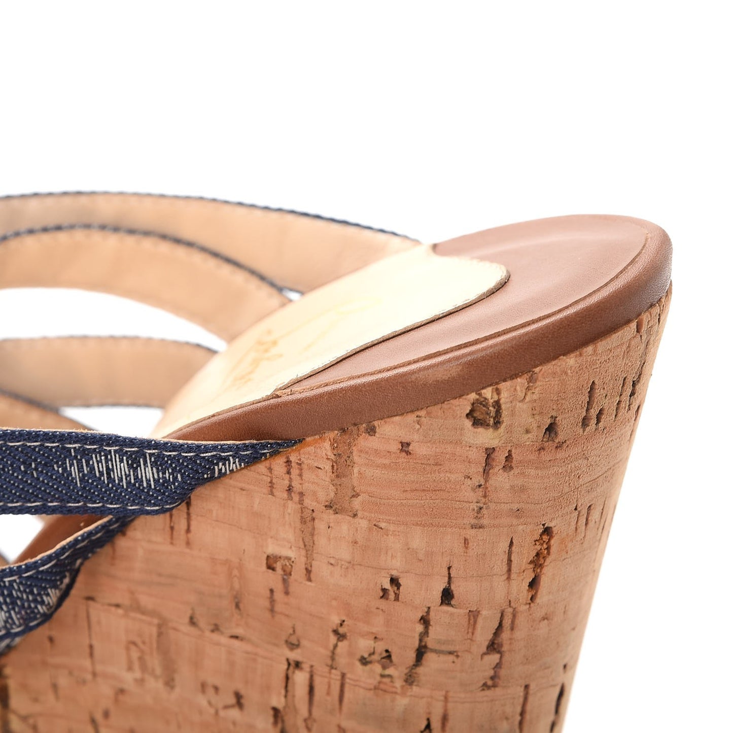 Ribbon Corniche 140 Sandals 40 Denim