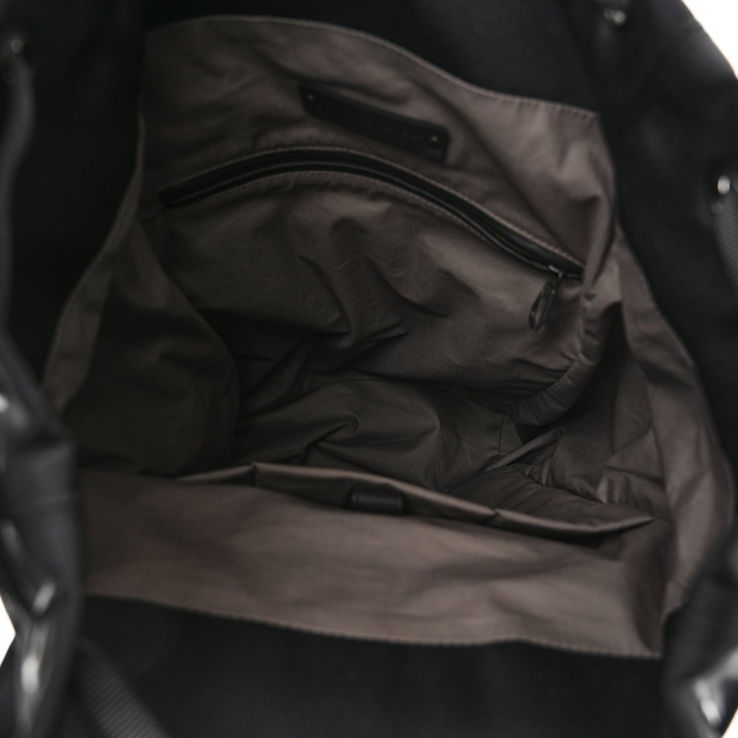 Canvas Calfskin Intrecciato Sassolungo Backpack Black