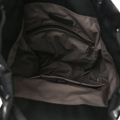 Bottega Veneta Canvas Calfskin Intrecciato Sassolungo Backpack Black 5 of 9