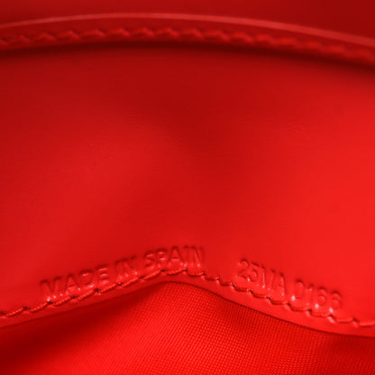 Christian Dior Patent Cannage Lady Dior Eden Wallet Red 8 of 9