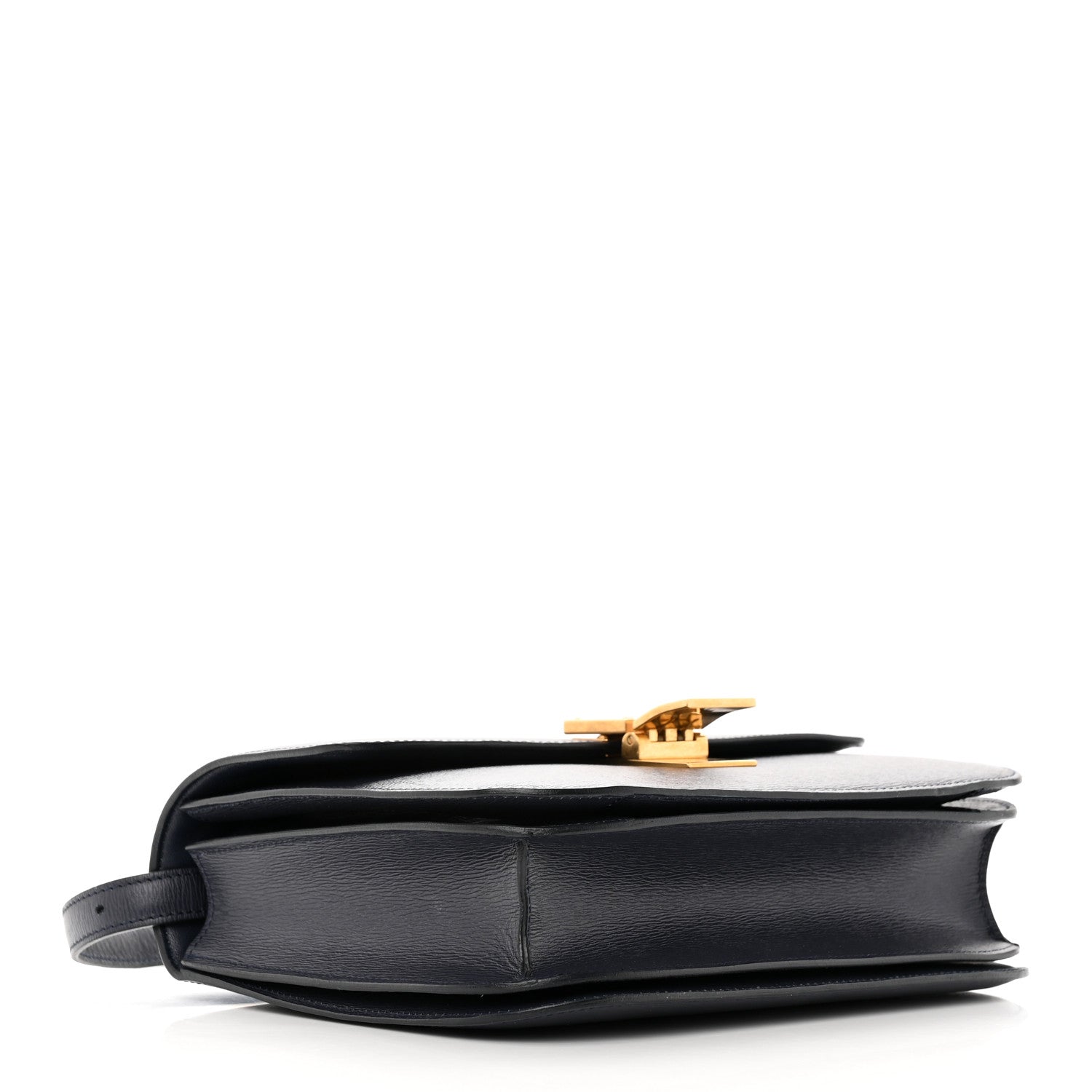 Celine Liege Calfskin Medium Classic Box Flap Bag Dark Blue 4 of 14