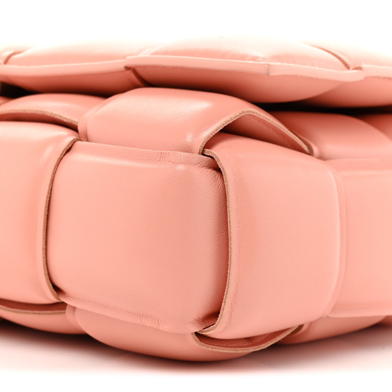 Bottega Veneta Nappa Maxi Intreccio Padded Cassette Crossbody Bag Peachy 7 of 14