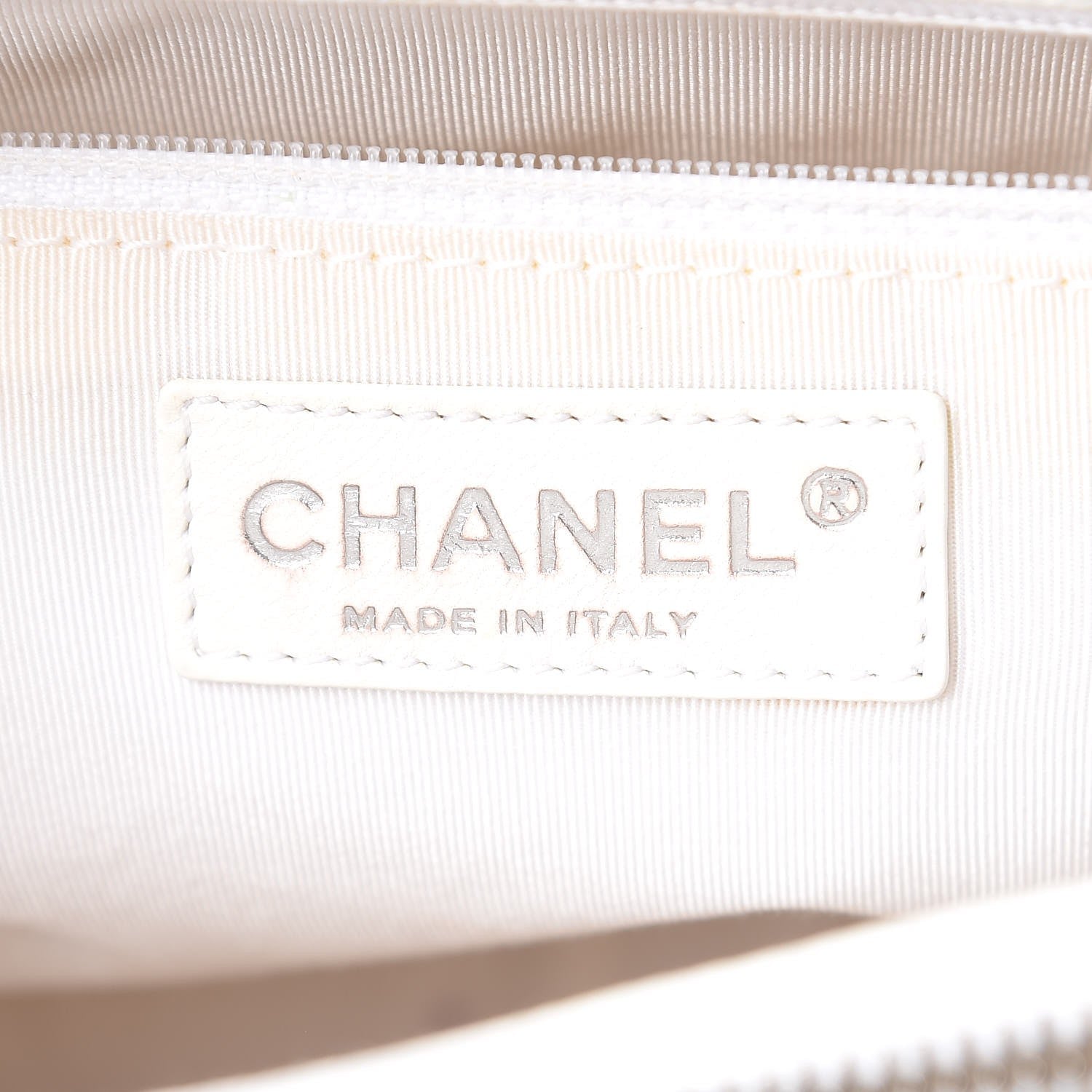 Chanel Caviar Quilted Grand Shopping Tote GST White 6 of 17