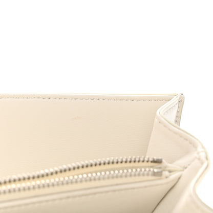 Celine Shiny Calfskin Trapeze Triomphe Bag White 12 of 13