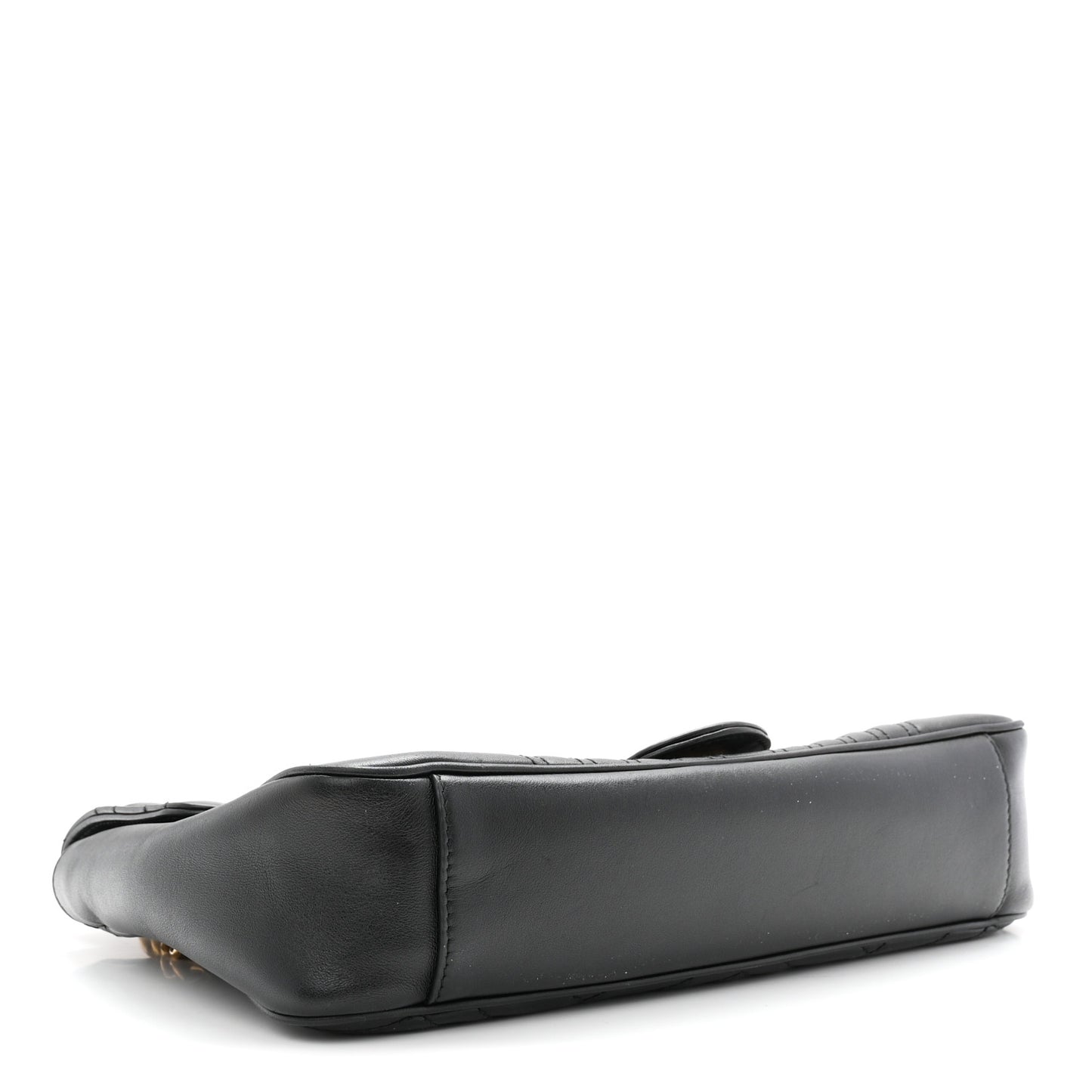 Calfskin Matelasse Medium GG Marmont Shoulder Bag Black