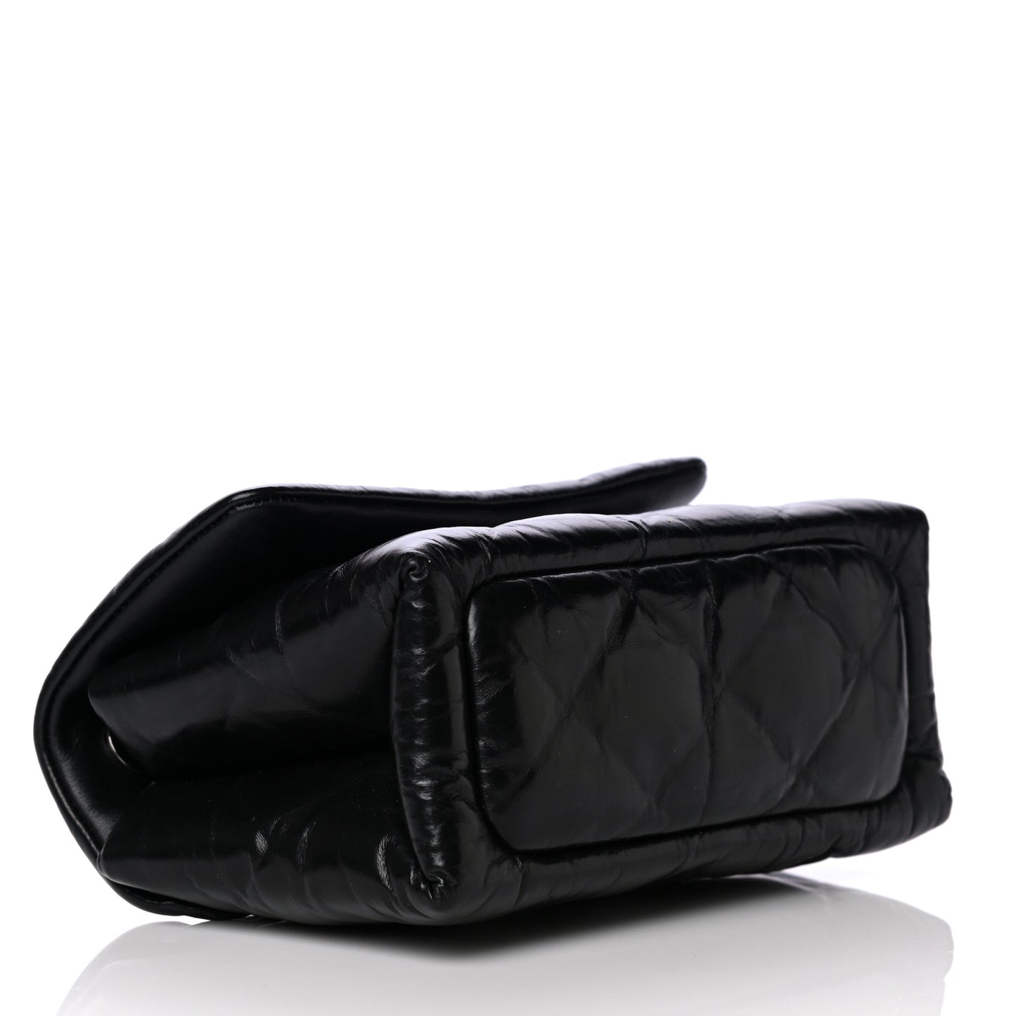Calfskin Quilted Halo Crossbody Bag Black